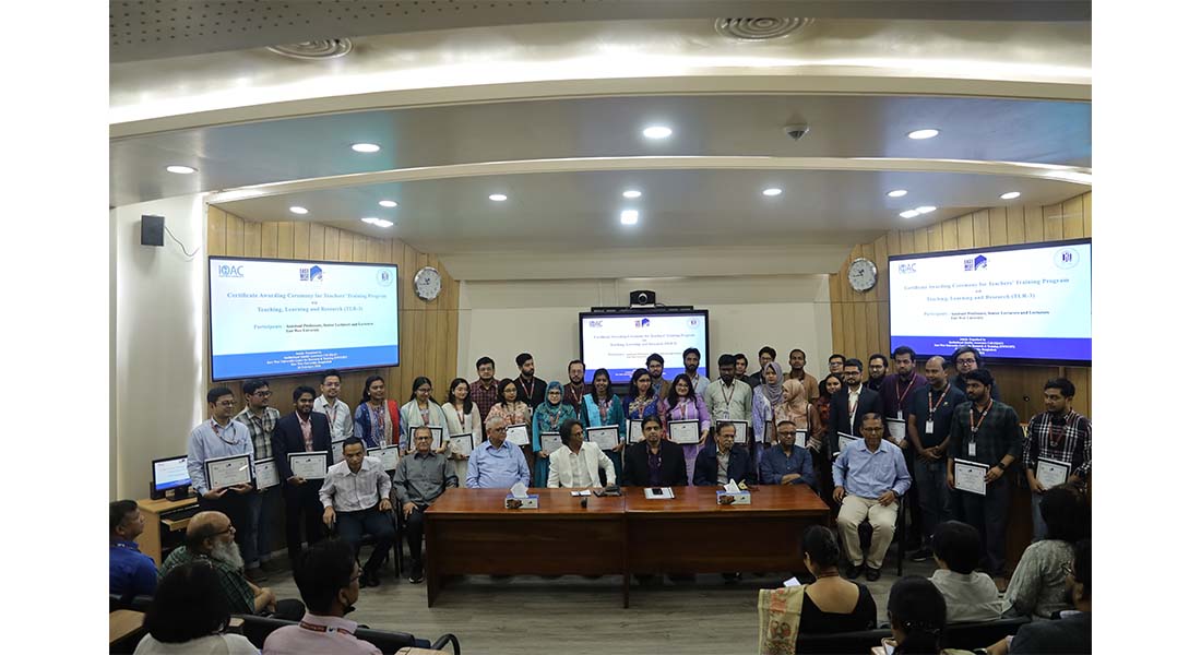 East West University Holds Faculty Excellence at TLR-3 Certificate Awarding Ceremony