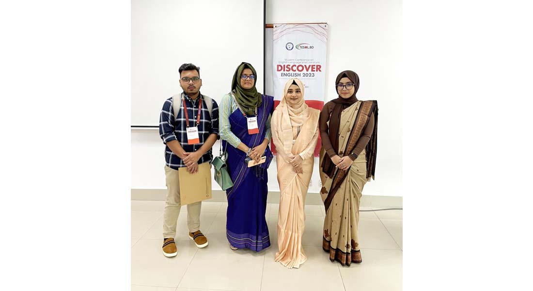 Budding Researchers of the Department of English, EWU at “Discover English 2023”