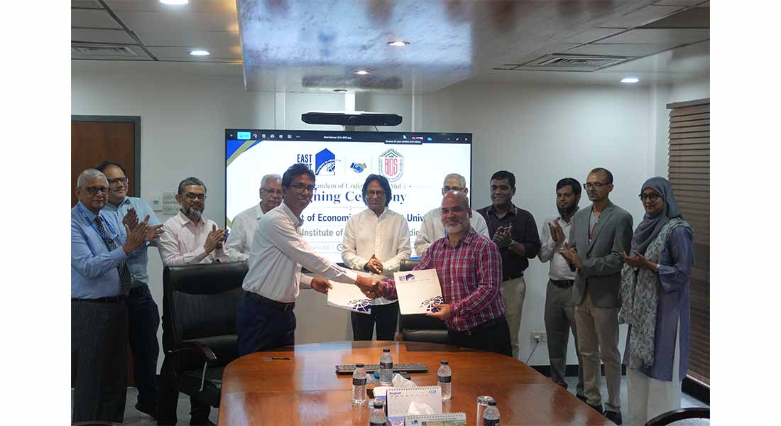 East West University and BIDS Sign MoU to Advance... 